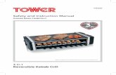 3 in 1 Reversible Kebab Grill - Tower Housewares | … · Perfect for alfresco dining, the Tower 3 in 1 Reversible Kebab Grill can tackle a lot more than ... the skewer motor control