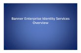 Banner Enterprise Identity Services Overvie · – Ensures that the right services are available to the right people. ... – Applications can authenticate with a configured LDAP