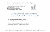 Advances in the assessment and treatment of ADHD … Adult ADHD.pdf · 2014-04-10 · Advances in the assessment and treatment of ADHD in adults with ID ... detection, response inhibition