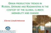 , UKRAINE AND K IN THE CLIMATE VARIABILITY AND CHANGE · What are the impacts of climate variability and change on the grain production trends? ... IIASA Basic Link Combination ...