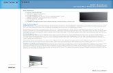 50 3LCD Rear Projection Television KDF-E50A10 · KDF-E50A10 50" 3LCD Rear Projection Television ... KDF-E50A10 50" 3LCD Rear ... Service and Warranty Information
