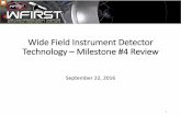 Wide Field Instrument Detector Technology – Milestone … · Wide Field Instrument Detector Technology ... • Disconnected pixels measured using shifted DSUB voltage at room ...