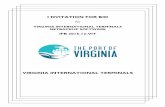 I NVITATION FOR BID - Port of Virginia 2016-12-VIT Virginia... · I NVITATION FOR BID For VIRGINIA INTERNATIONAL TERMINALS NETBACKUP SOFTWARE ... bid pricing as proprietary or trade
