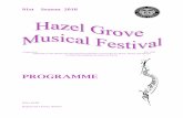 HAZEL GROVE MUSICAL FESTIVAL COMMITTEE · CLASS 245 String Instrument Duet, 11 yrs & under……... M2…17 ... CLASS 260 Solo Descant Recorder, 9 yrs & under……… WR...15