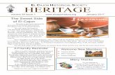 L AJON ISTORICAL OCIETY HERITAGE - El Cajon …elcajonhistory.org/newsletters/2017 January Heritage.pdf · crocheting, your favorite book, or letter writing materials. ... El Cajon