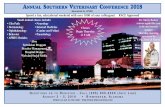 ANNUAL SOUTHERN VETERINARY CONFERENCE … · Marty Becker, DVM- Pet Complex PA: Founderof FearFree, LLC Bonners Ferry, ID Sponsored by CEVA, Zoetis and Elanco Animal Health ... Jason