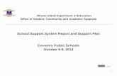 School Support System Report and Support Plan … · School Support System Report and Support Plan Coventry Public Schools ... a special educator and a consulting ... specific initiative