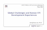 Global Challenges and Korean STI Development …feiap.org/wp-content/uploads/2013/10/Global Challenge_Korea STI... · Pilot STI Strategies Development and Extension to ... understanding