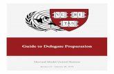 Guide to Delegate Preparation - Harvard Model …€¦ · Sample Position Paper ... I hope that this Guide to Delegate Preparation proves helpful to you in your initial research and