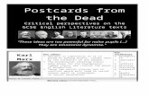 missstrachanenglishstudentfacingblog.files.wordpress.com… · Web viewPostcards from the Dead. Critical perspectives on the . GCSE English Literature texts “These ideas are too