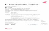 EC Type Examination Certificate - Flintec · EC Type Examination Certificate 514 ... of modules of load receptors, ... Modbus RTU, profibus, profinet, CANopen and/or Ethernet.