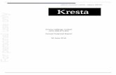Kresta Annual Report June 2014 v12 - ASX · On behalf of the Board of directors I present the annual report for Kresta ... (“APLUS”) became a significant ... and an acceleration