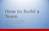 How to Build a Team - soldsignblog.com · CMA presentations for listing appointments and the stats that are included Monthly task for pulling Team Ranking stats