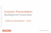 Investor Presentation Bulletproof Overview - ASX · Investor Presentation Bulletproof Overview ... - Most enterprises expected to embrace a multi-cloud strategy ... PowerPoint Presentation