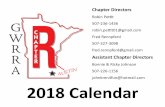2018 Calendar - GWRRA MN Chapter R · 2017-12-05 · 2018 Calendar Chapter Directors Robin Pettit 507-236-1436 robin.pettit01@gmail.com Fred Rennpferd 507-327-3098 fred.rennpferd@gmail.com