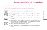 Important Safety Precautions - Virgin Mobile USA · Important Safety Precautions 1 ... Never place your phone in a microwave oven as it will cause the ... Do not place or answer calls