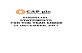 STATEMENTS FOR THE YEAR ENDED 31 … · 0 The notes on pages 8 to 50 are an integral part of these financial statements. FINANCIAL STATEMENTS FOR THE YEAR ENDED 31 DECEMBER 2017