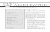 THE ARBITRATOR - smany.orgsmany.org/pdf/Vol41_No2_Jan2010.pdf · THE ARBITRATOR (ISSN# 1946-1208) is issued quarterly, 4 times a year; published by The Society of Maritime Arbitrators,