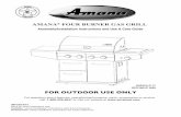Assembly/Installation Instructions and Use & Care …sureheat.com/Manuals/Grills/AM30LPPinstructionmanual08.pdf · AMANA ®FOURBURNERGASGRILL Assembly/Installation Instructions and