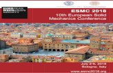 10th European Solid Mechanics Conference · 10th European Solid Mechanics Conference July 2 -6,2018 Bologna, Italy GENERAL ... Prof. Thomas Pardoen Prof. Zhigang Suo Mechanics of