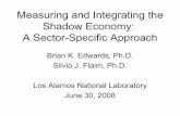 Measuring the Shadow Economy - DEF CON · –Trading stolen information –Identity theft –Spamming –Other activities. 14 Shadow Information Sector and Rest of Economy ... size
