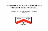 TRINITY CATHOLIC HIGH SCHOOLfc.tchs.uk.net/Results/Trinity exam results booklet 2013 011013... · PASS BTEC Food 100 ... TRINITY 90 92 91 90 REDBRIDGE 81 82 87 87 ... Art!andDesign!Photography!
