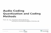 Audio Coding - Startseite TU Ilmenau · Audio Coding Quantization and Coding Methods Prof. Dr.-Ing. Karlheinz Brandenburg ... typical probability distribution of audio samples: Laplace