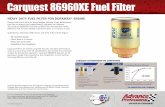 Carquest 86960XE Fuel Filter - 86960XE_03241… · F mation, A M F Order online at HEAVY DUTY FUEL FILTER FOR DURAMAX® ENGINE Pickup trucks with the 6.6L diesel engine demand a …