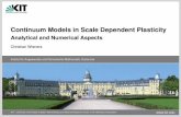 Continuum Models in Scale Dependent Plasticitywieners/GradientPlasticity.pdf · Karlsruhe Institute of Technology Outline 1. A Remark on Multiscale Plasticity 2. Generalized Standard