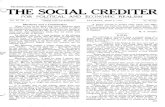CTHE SOCIAL CREDITER - alor.org Social Crediter/Volume 24/The Social Crediter Vol...The Social Crediter, Saturday, June 3, 1950. CTHE SOCIAL CREDITER FOR POLITICAL AND ECONOMIC REALISM