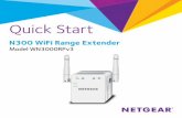 N300 WiFi Range Extender - Netgear · 5 Use the Extender in Extender Mode In extender mode, the extender repeats the signals from an existing WiFi router or access point. …
