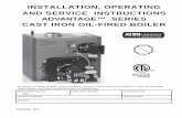 INSTALLATION, OPERATING AND SERVICE INSTRUCTIONS ADVANTAGE ... · installation, operating and service instructions advantage™ series cast iron oil-fired boiler 104105-05 ... pipe
