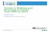 Trends in Walking and Bicycling to School from … · Trends in Walking and Bicycling to School from 2007 to 2014 October 2016 The National Center for Safe Routes to School