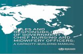 ROLES AND RESPONSIBILITIES OF GOVERNMENT CHIEF NURSING … · WHO Library Cataloguing-in-Publication Data: Roles and responsibilities of government chief nursing and midwifery officers: