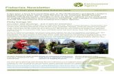 Fisheries Newsletter - URACS · Fisheries Newsletter ... as angling participation and rod-licence marketing, ... Lea Navigation at Enfield Lock. The project has been funded by rod