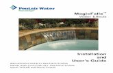 520100 RevB MASTER - PoolSupplyWorldedc.poolsupplyworld.com/wpdf/magicfalls-manual.pdf · 07 – 7’ LONG 08 – 8’ LONG Color W WHITE B BRASS Z ... Create a bed of mortar in the