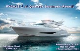 FY2018 1 st Quarter Business Result - global.yamaha … · FY2018 1 st Quarter Business Result Yamaha Motor Co., Ltd. May 10, 2018 （Ticker symbol：7272） Premium Boat EXULT43