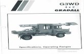 Gradall Excavators - G3WD - Form 18419 Form 18419.pdf · GRADALL Specifications, G3WD GRADALL Hydraulic Equlpment Operating Ranges Graaall a registered tracemark for hydraulic excavators,