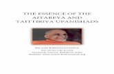 The Essence of the Aitareya and Taittiriya Upanishads · narrative of the Aitareya Upanishad and the psychological analysis of the Taittiriya Upanishad. The importance of this