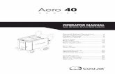 Aero 40 - Red-D-Arc Operator manual.pdf · Aero 40 Series Dry Ice Blast Systems. Aero 40 S E R I E S. This manual illustrates the safety, operation, and maintenance features of the