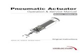 Pneumatic Actuator - uniblocpump.com · Operation & Service Manual Pneumatic Actuator UNIBLOC® PUMP Models: 430084-88 Original Instructions MANUAL NO.: 430084-88 REVISION: 08/2016