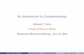 Nonsmooth Mechanics Meeting: June 14, 2010pages.cs.wisc.edu/~ferris/talks/aussois-intro.pdf · Nonsmooth Mechanics Meeting: June 14, 2010 ... accumulation point x which is a strongly