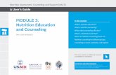 Module 3. Nutrition Education and Counseling … · What is a Nutrition Care Plan? ... including child care and feeding, sanitation, ... Module 3. Nutrition Education and Counseling