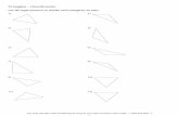 Triangles - classification - Free Math Worksheets · Triangles - classification Use the angle measures to classify each triangle by its sides. 1) scalene 2) scalene 3) isosceles 4)