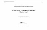 Analog Applications Journal - Texas Instruments · Analog Applications Journal is a collection of ... allows simultaneous sampling of two ... (4 total channels) at 250 kSPS. Hardware