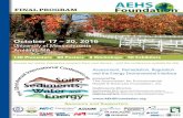 AEHS Program... · MassDEP (Sponsor) B39 New Age ... Provide practical approaches for establishing background distributions of constituents in soil, ... sustainable solutions for