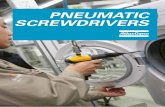 PNEUMATIC SCREWDRIVERS - Atlas Copco · ble in pistol grip, ... phase, for instance when using sheet metal screws, ... Atlas Copco pneumatic screwdrivers bring accuracy