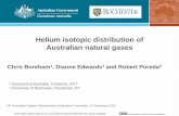 Helium isotopic distribution of Australian natural … · Helium isotopic distribution of Australian natural gases Chris Boreham 1, Dianne Edwards and Robert Poreda 2 19 th Australian