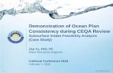 Demonstration of Ocean Plan Consistency during … Final - WBMWD... · Zita Yu, PhD, PE Water Resources Engineer CalDesal Conference 2018 February 1, 2018 ... Summary Subsurface intake
