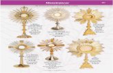 Chalices, Ciboria and Monstrances - Vermont Church … · Kit consists of compact 4-3/8” chalice with ... 18˝ x 12˝ x 5˝ sturdy molded case. 6˝H. chalice ... Ciboria. . ...